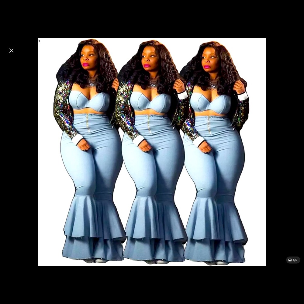 2 pc bell bottom set 🦋Obsession